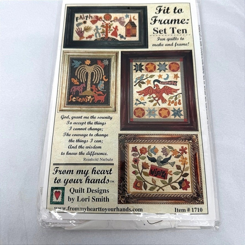 Fit to Frame Quilt Pattern Fit to Frame 1710 Lori Smith Ten Folk Faith Religious
